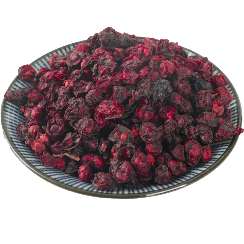 Manufacturer Wholesale Sulfur-Free Smoked Large Capsules of Schisandra Chinensis in Bulk 500g New Stock Chinese Medicinal Materials Origin Supply Supports Dropshipping