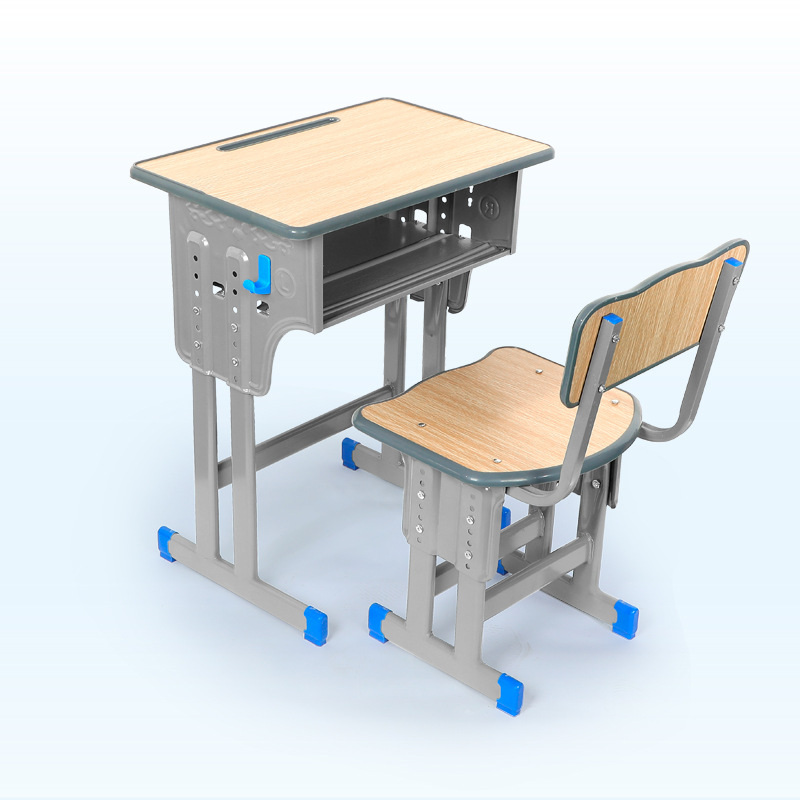School primary and secondary school desks and chairs can be lifted children's study table training tutorial class student desks and chairs wholesale