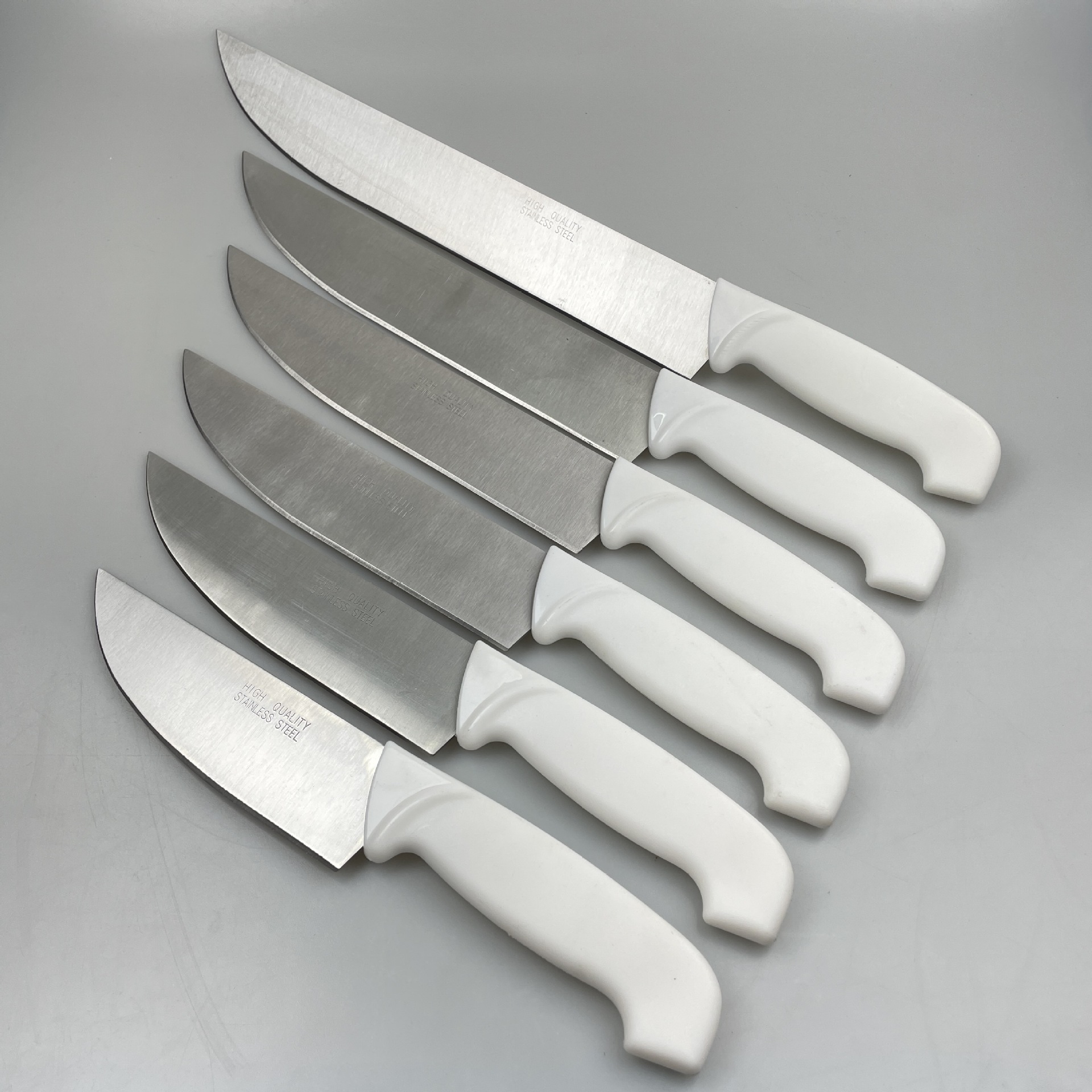 White Handle Chef's Knife Color Box Paper Sleeve Packaging Can Be Laser Logo Factory Direct Sales Wholesale South American and North American Knives