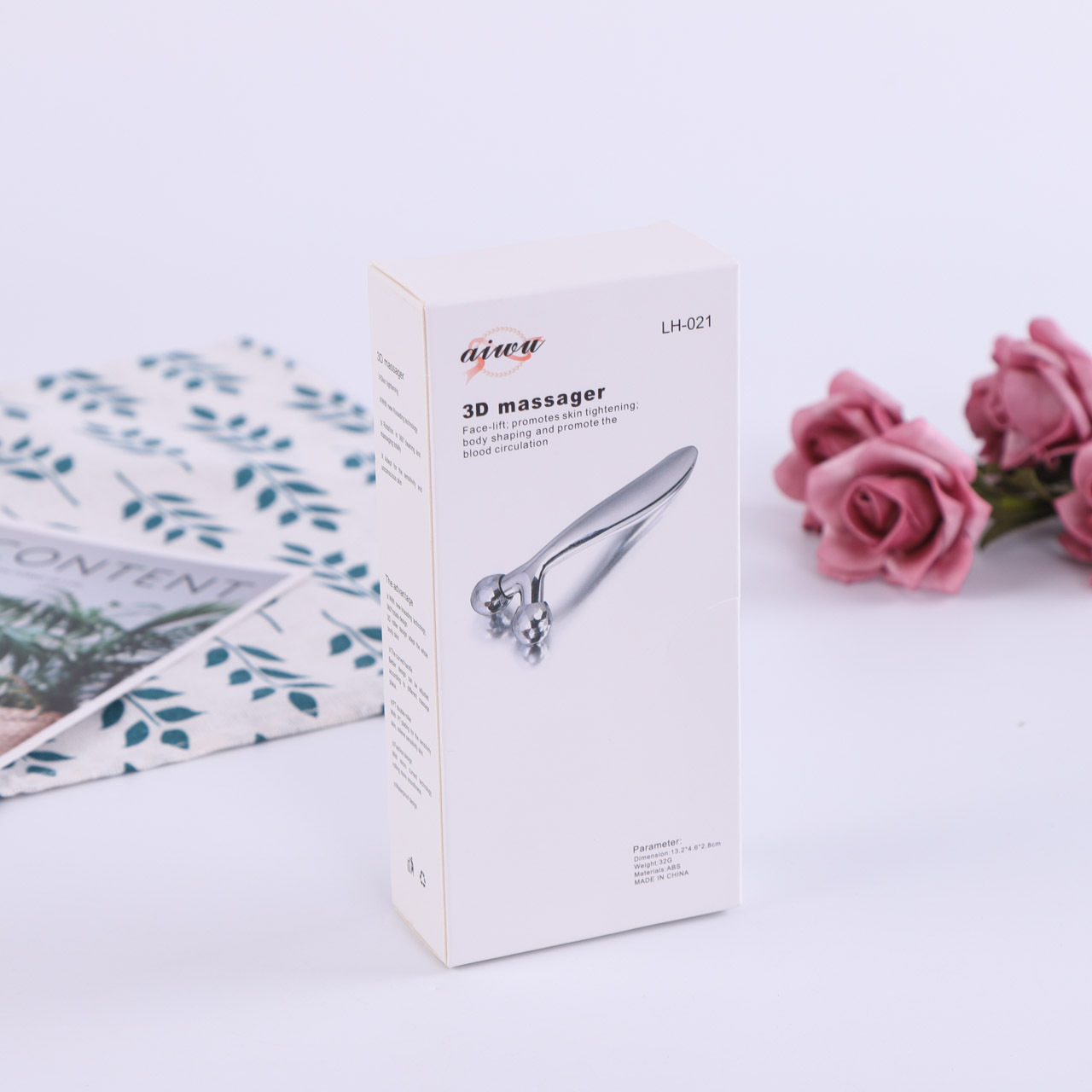 Impulse 3D Roller Massage Facial Instrument Massager Manual Roller Massager Roller Beauty Micro-Electric Cross-Border Manufacturer Batch