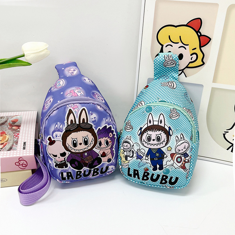Cartoon Chest Bag Fashion Cute Children's Bag Boys and Girls Leisure Coin Purse Shoulder Crossbody Bag Children's Backpack