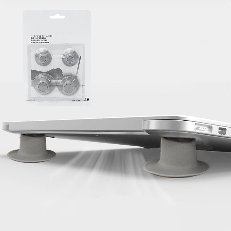 Portable laptop suction cup cooling pad foot pad high heat removal pad computer bracket base 4 Pack