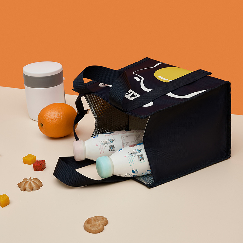 Liancheng Custom Link Large Capacity Portable Lunch Box Bag Student Thickened Waterproof Lunch Bag Double Pocket Storage for On-The-Go Use