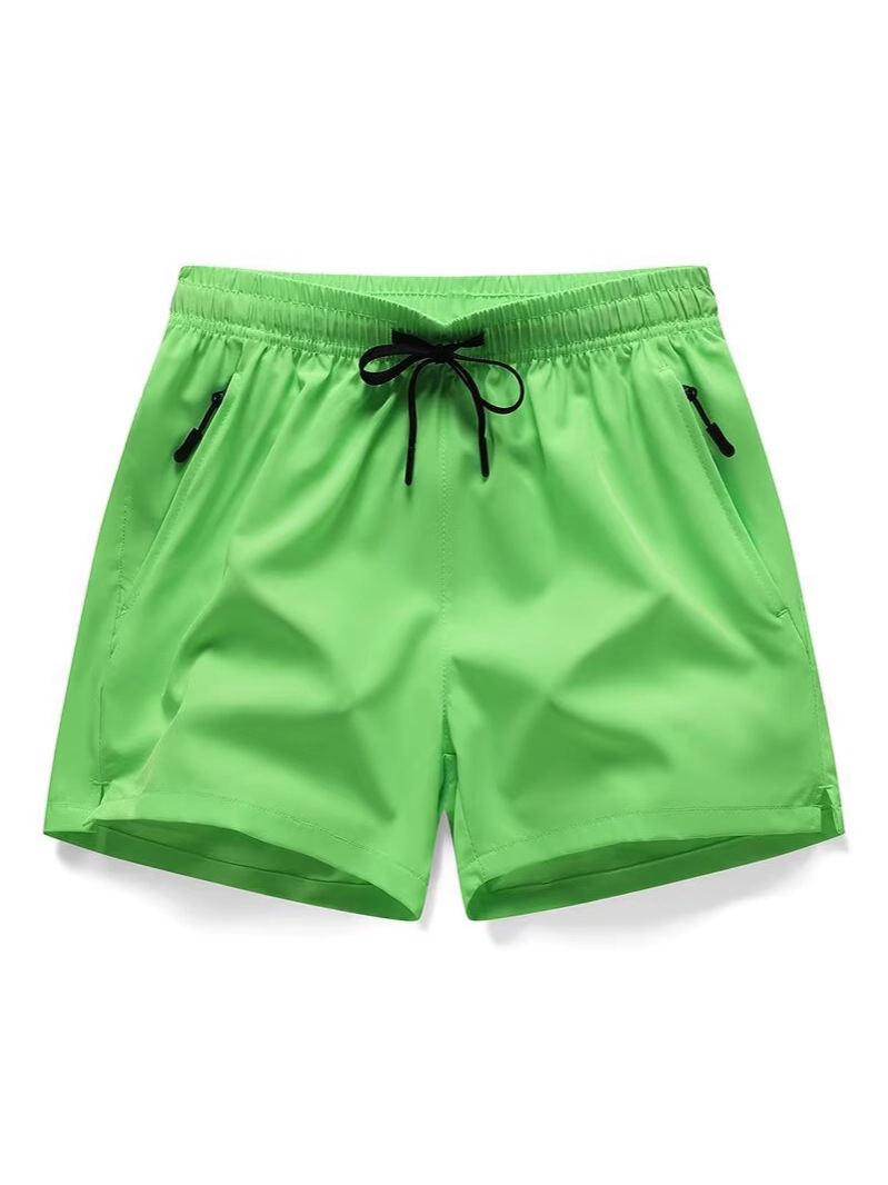 Slimming Men's Summer Running Fitness Basketball Shorts Ice Silk Quick-Dry Beach Shorts for Outdoor Wear 3-Point