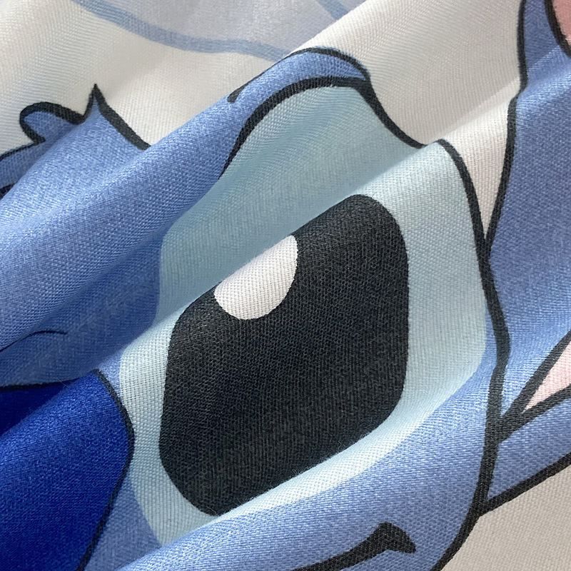 Foreign trade e-commerce skin-friendly aloe vera cotton American cotton sanding printing four-piece set cross-border Amazon a generation of wholesale