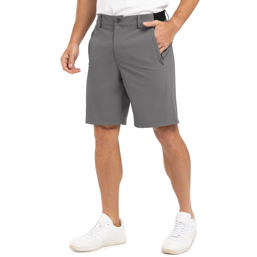 Cross-Border Popular Summer Men's Solid Color Casual Outdoor Shorts Loose Fitness Golf Shorts