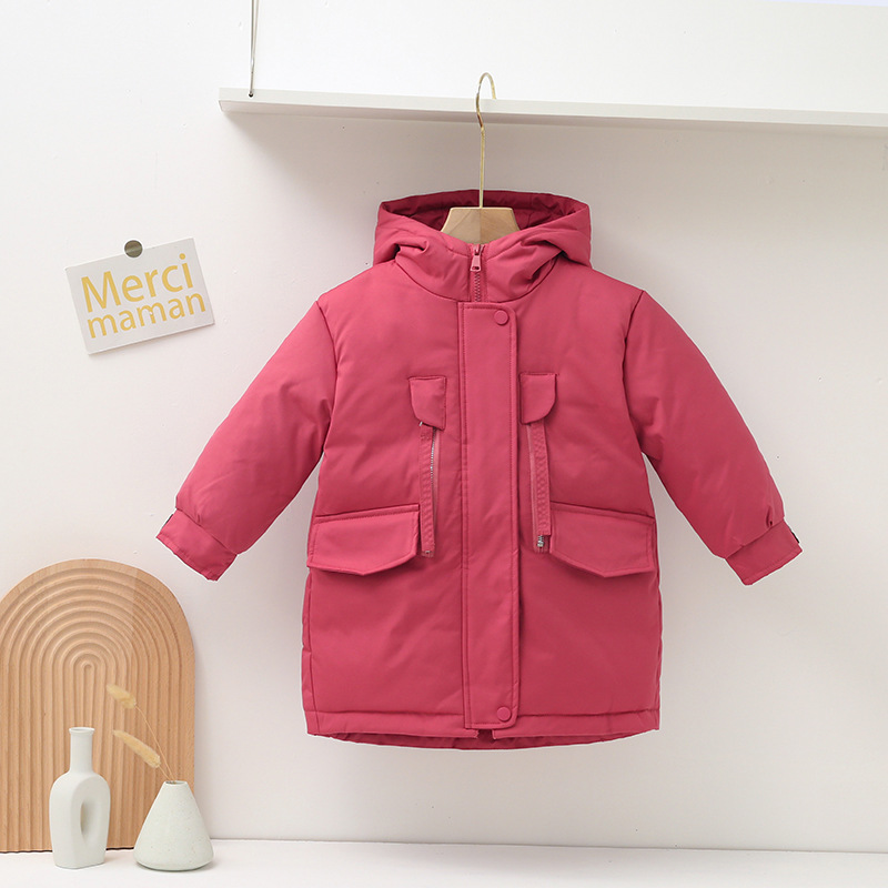 Children's down jacket long children's down jacket double-sided down jacket for boys and girls Jiangxi manufacturers wholesale