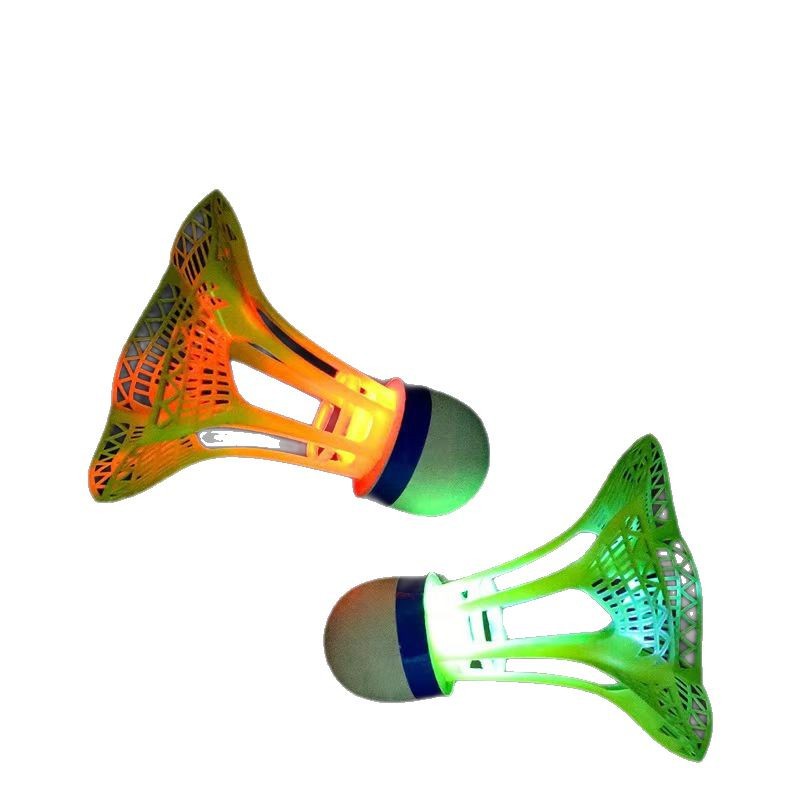 Luminous Badminton for Night Use, Outdoor Windproof Ball, Durable Plastic Rubber Training Ball That Cannot Be Broken, Luminous, High Elasticity and Wind Resistance