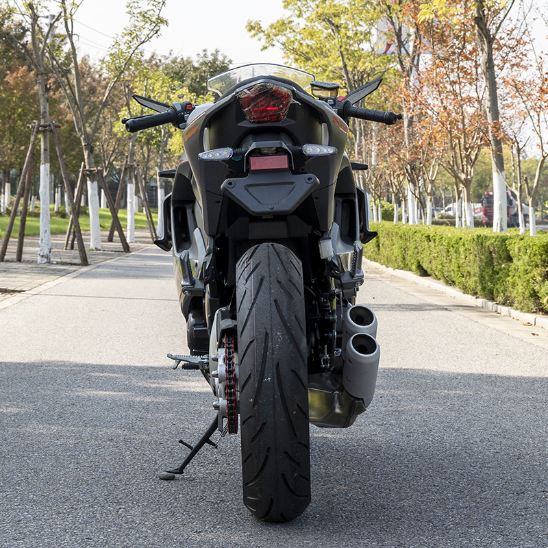 Cross-Border Ducason Dk400 Motorcycle Export Single Swing Arm Motorcycle Can Be Licensed Sports Car Double Cylinder Water-Cooled Motorcycle