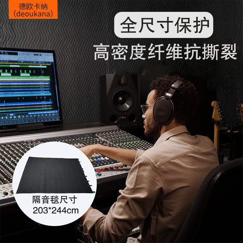 Cross-border Polyester Non-woven Sound Insulation Blanket Music Room Sound Insulation Mat Pet Mat Car Tail Box Mat Cart Set Amazon