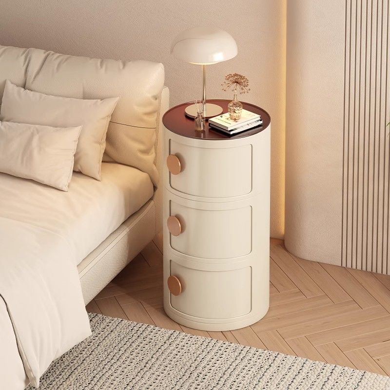 Ультратонкий шкаф для хранения, круглая маленькая прикроватная тумбочка, замена для детской спальни