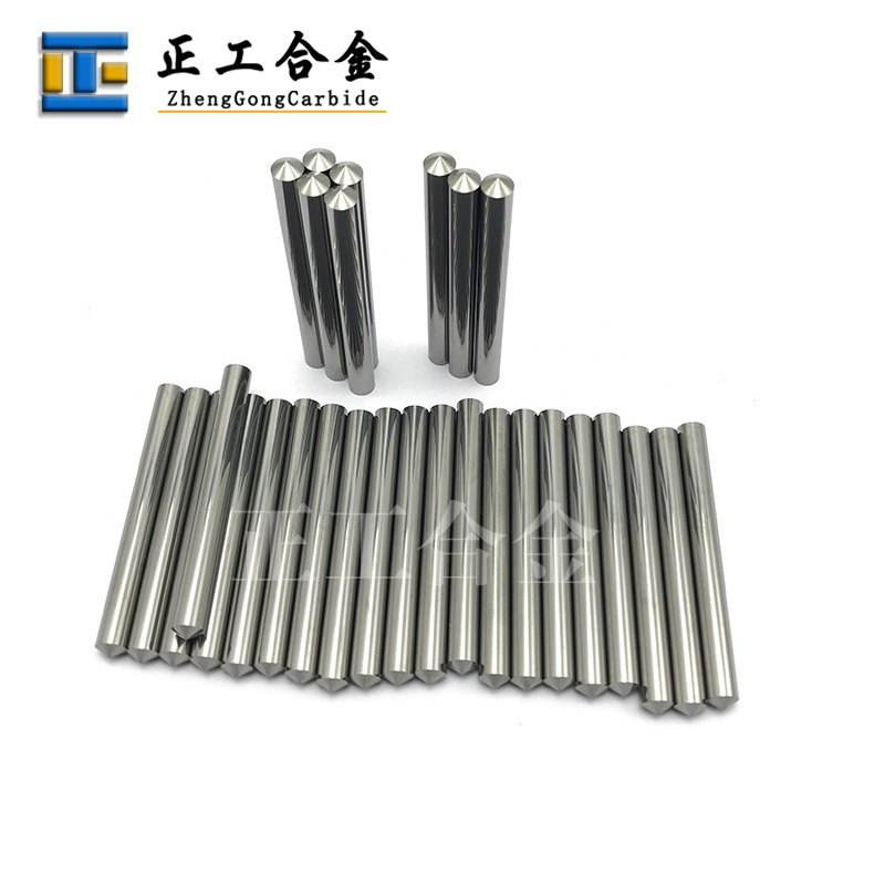 Yl10.2 Fine Capsules Tungsten Steel Round Rod 5 * 50mm * 120 ° Conical Tungsten Carbide Needle High Speed Rotary Thimble