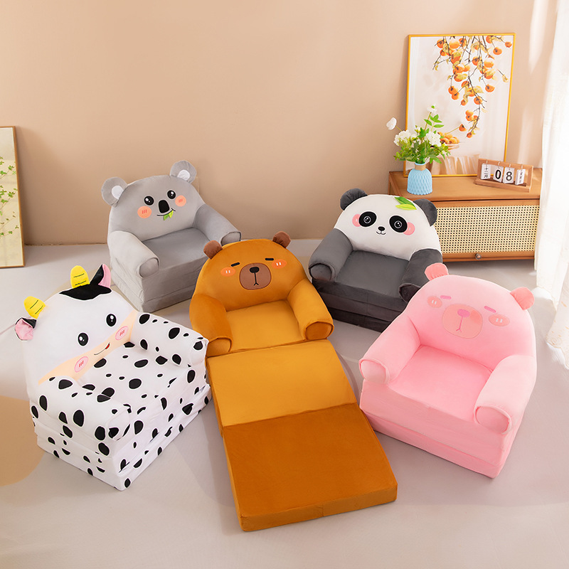 New folding children's sofa kindergarten baby seat stool lazy sleeping sofa disassembly and washing cross-border wholesale