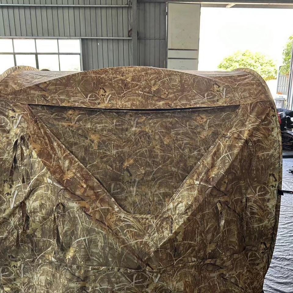 Perforated Camouflage Tent, Bird Watching Tent, Hunting Tent, Large Tree Printed Cloth Punching Processing