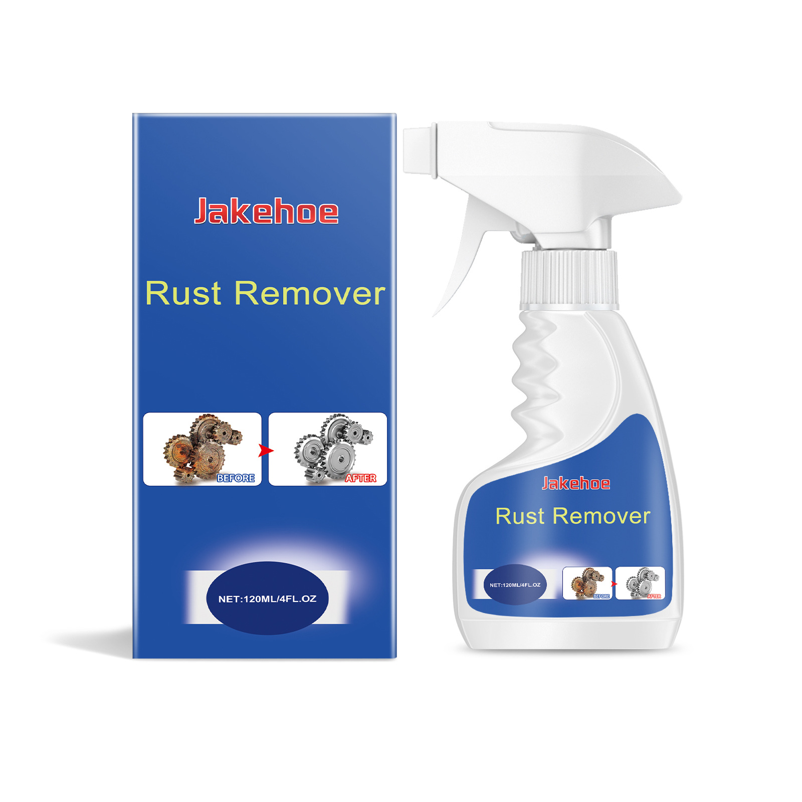 Jakehoe Metal Surface Rust Remover Removes Oil and Rust and Cleans Metal Hardware Workpieces and Steel Bars to Remove Oil and Rust