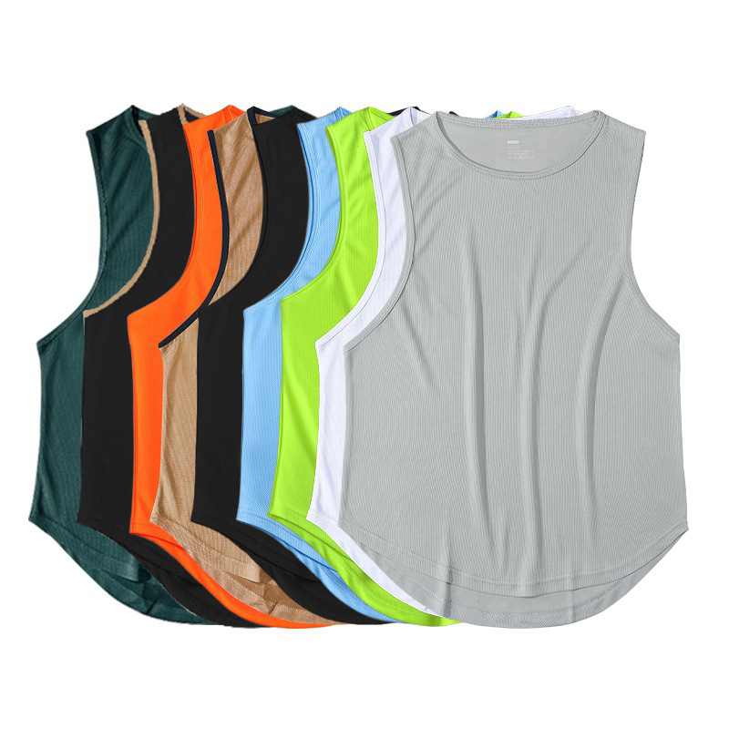 Summer Marathon Quick-drying Sports Vest Men's Sleeveless Waistcoat Running Training Basketball Loose Fitness Vest