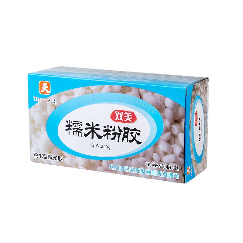 Double Beauty Glutinous Rice Glue Powder Seamless Wall Cloth Wall Cloth Glue Wallpaper Wallpaper Mural Glue Powder Manufacturer Wholesale Dropshipping Foreign Trade