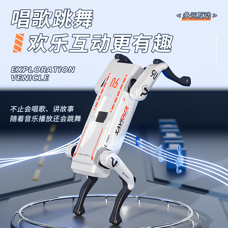 Ai Intelligent Robot Dog Voice Control Remote Control Programming Ai Handshake Inverted Bionic Companion Quadruped Mechanical Dog Toy