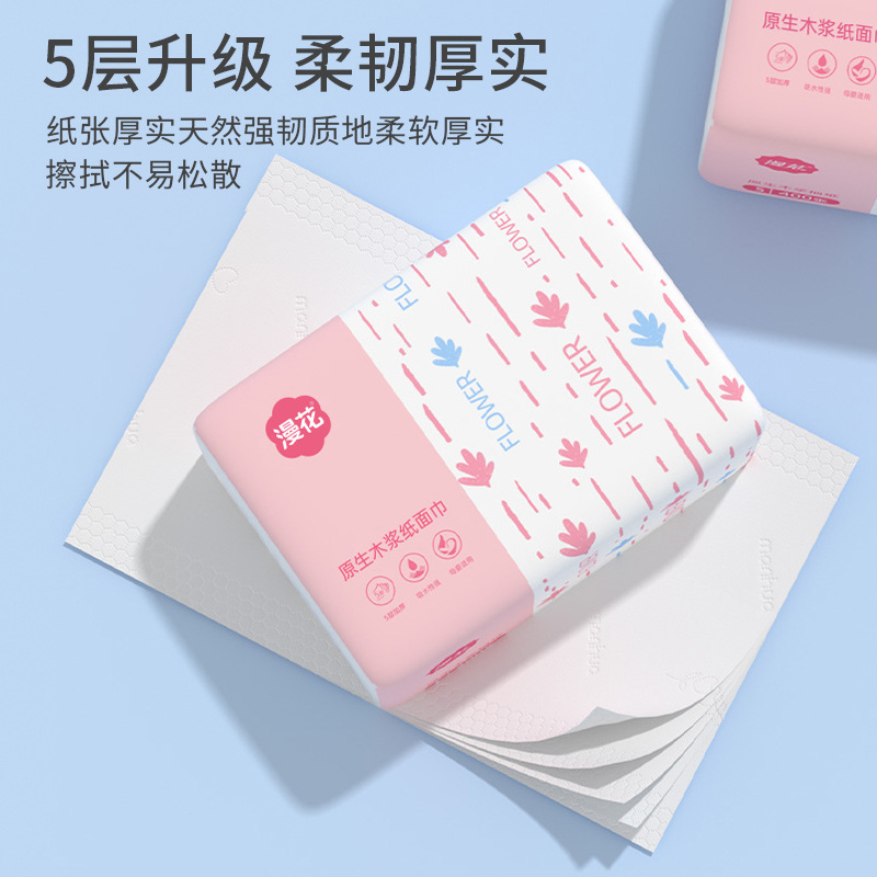 Thickened Hand Towel Toilet Paper, Affordable Full Box of Paper Towels, Small Pack of Toilet Paper, Stocking up on Napkins for Zhangjia