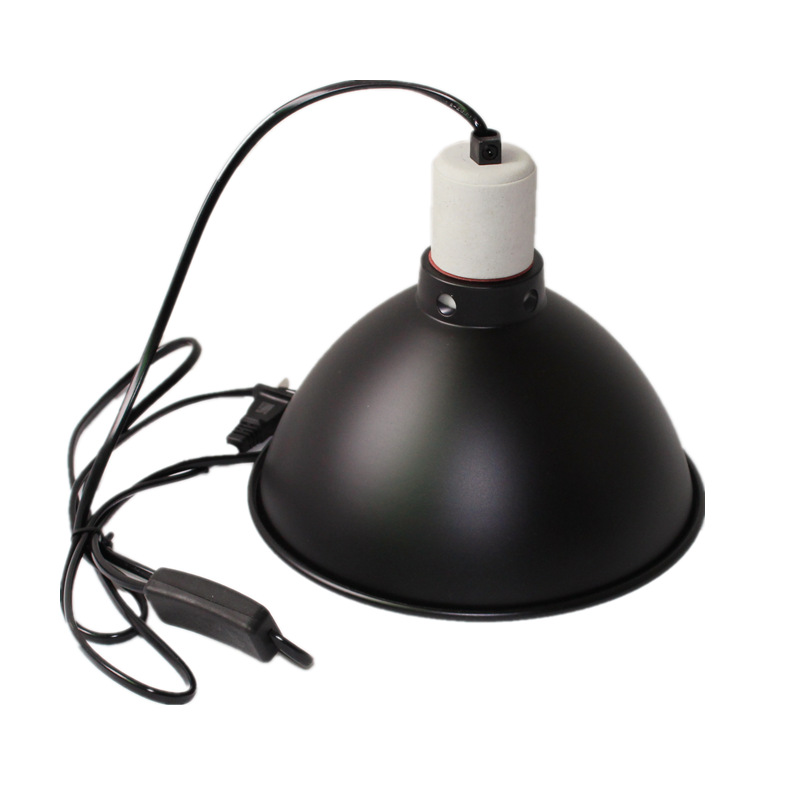 Pet crawler 8.5-inch lampshade UVB lamp aquarium fish tank heating lamp holder tortoise drying table lamp multi-specification plug