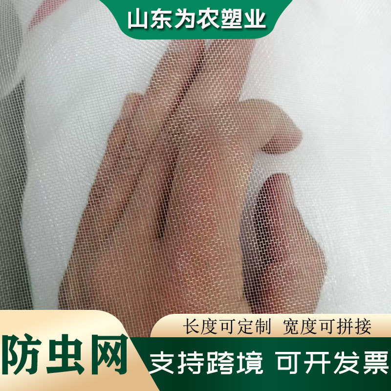 40 Mesh 60 Mesh 80 Mesh 100 Mesh Cross-Border Plant Mesh Cover Export Cutting Polyethylene Insect-Proof Mesh Vegetable Greenhouse Mesh