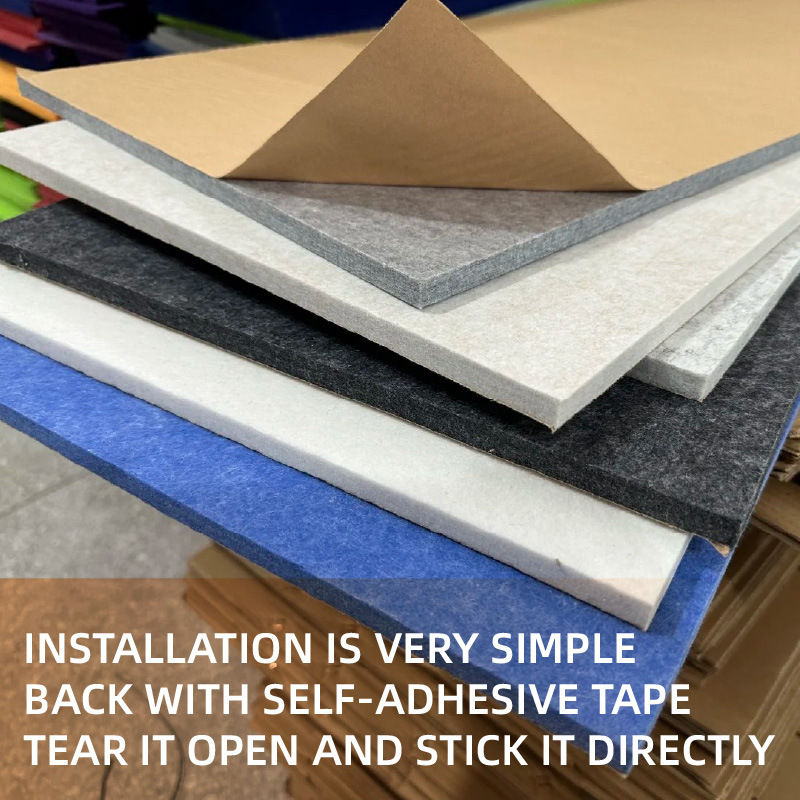 Polyester Fiber Sound-Absorbing Board Wooden Strip Grille Conference Room Piano Room Ktv Sound Insulation Material Cross-Border Supply Source Factory