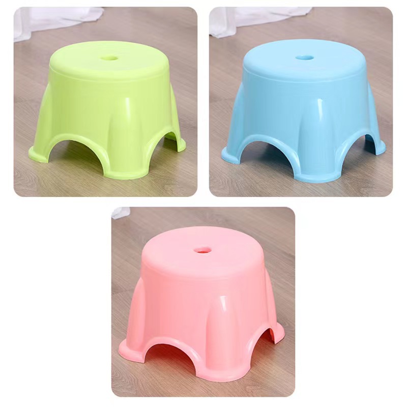 Wholesale Adult Thickened Round Small Low Stool Small Bench Plastic Stool Shoe Changing Stool Printable logo Chair
