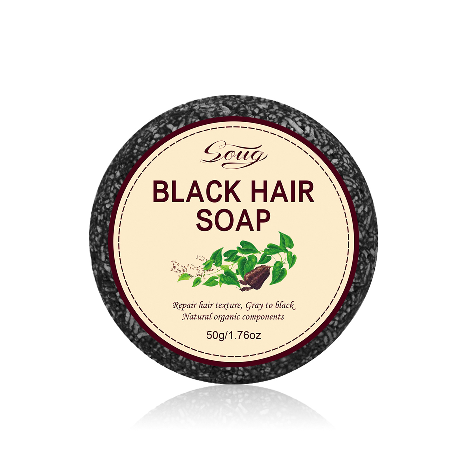 Cross-Border Black Hair Soap, Smooth Hair, Clean Scalp, Black and Thick Hair Care, Strong and Firm Hair Shampoo Soap