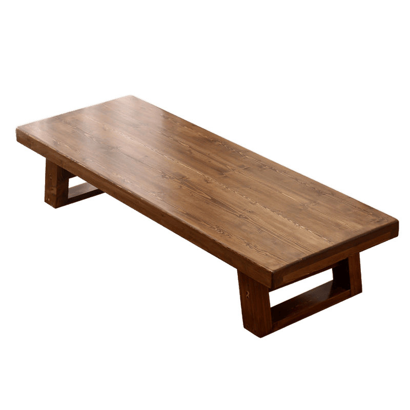 Tatami Japanese-Style Tea Table Bay Window Small Coffee Table Solid Wood Kang Table Tea Drinking Table Sitting Floor Zen Low Table Tea Making Long Table