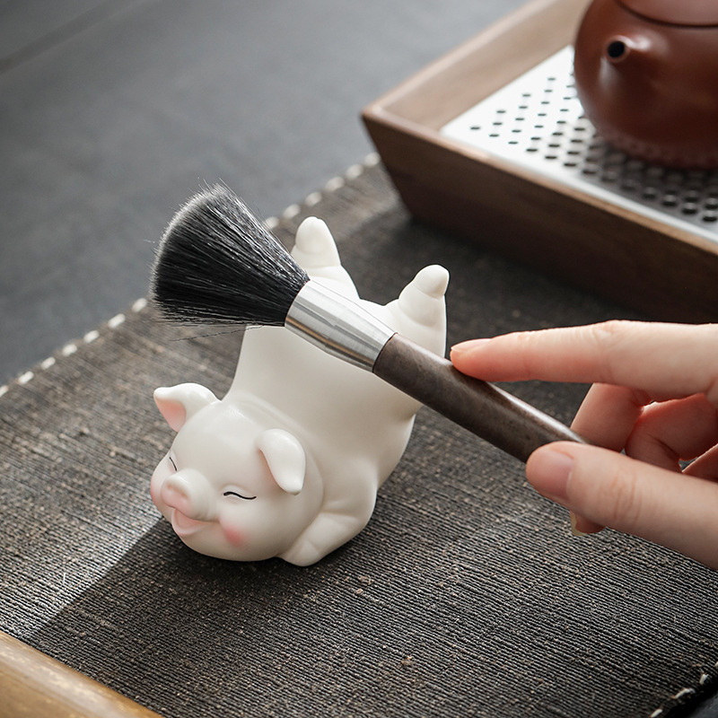 Ceramic Tea Pet Ornaments, Tea Toys, Cute Piggy Tea Table Accessories, Home Personalized Creative Tea Table Tea Table Decorations