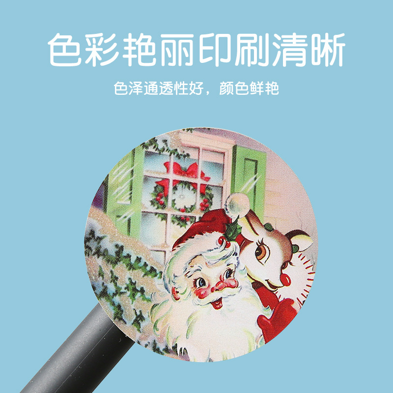 Amazon Cartoon Pvc Stationery Self-Adhesive Sticker Amazon Best Selling Roll Holiday Party Alien Small Sticker