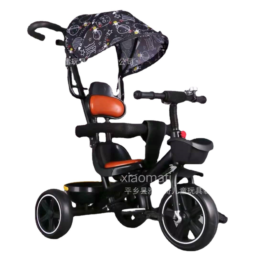 Children's Tricycle Bicycle 1-3-5 Years Old Baby Stroller Infant Lightweight Kidsren's Bicycle Can Be Pushed and Riding
