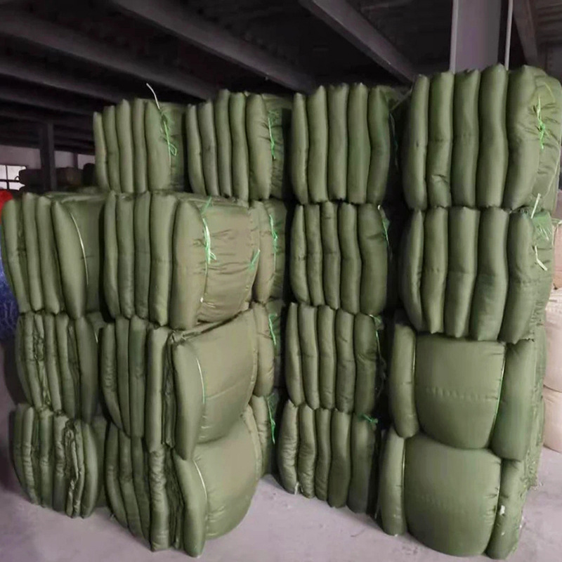 Factory wholesale military green cotton bedding quilt student military training dormitory labor protection quilt cotton quilt mattress set