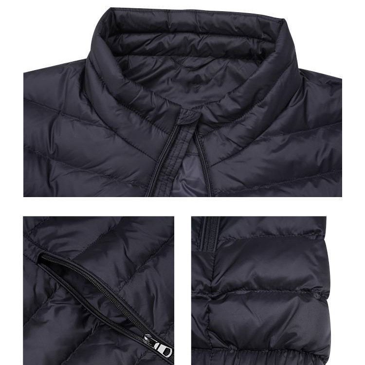 Winter Hooded Lightweight Long-Sleeved down Jacket for Young Men and Women, New National Standard 90 White Duck Down, Customized Printed Logo