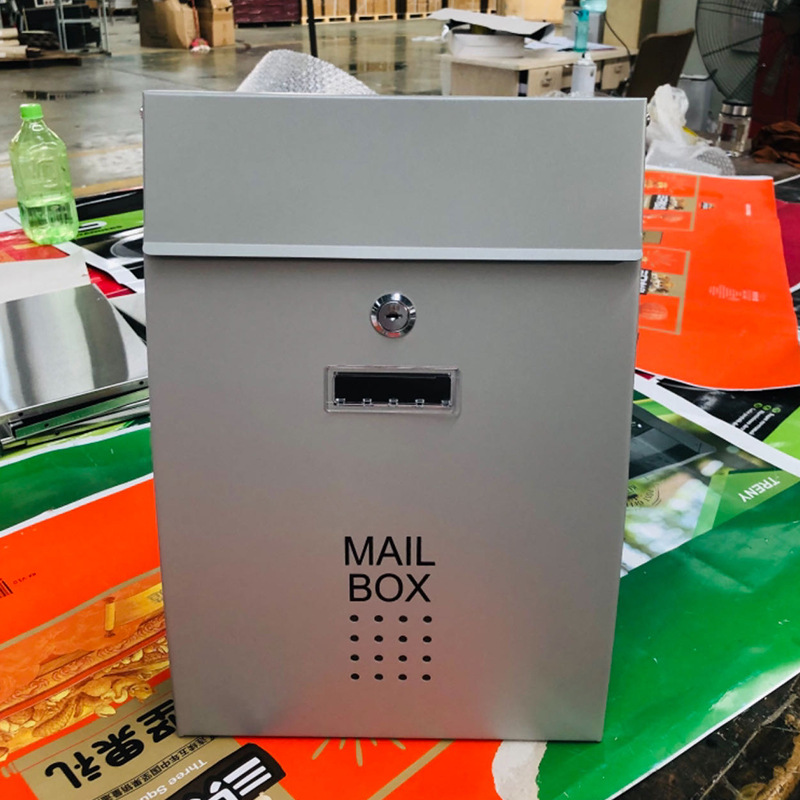 Cross-Border Mailbox Small Outdoor Wall-Mounted Mailbox Outdoor Express Cabinet Letter Box Rainproof and Anti-Theft Outdoor with Lock