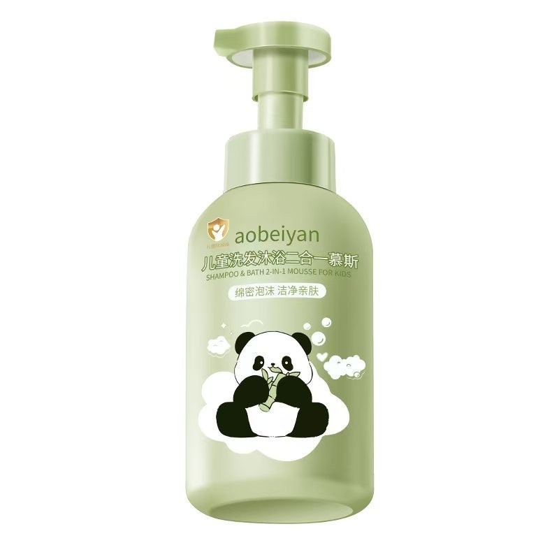 Children's Shampoo and Bath Two-In-One Mousse Foam, Comfortable, Refreshing, Non-Greasy, Wholesale from the Source, Gentle Formula