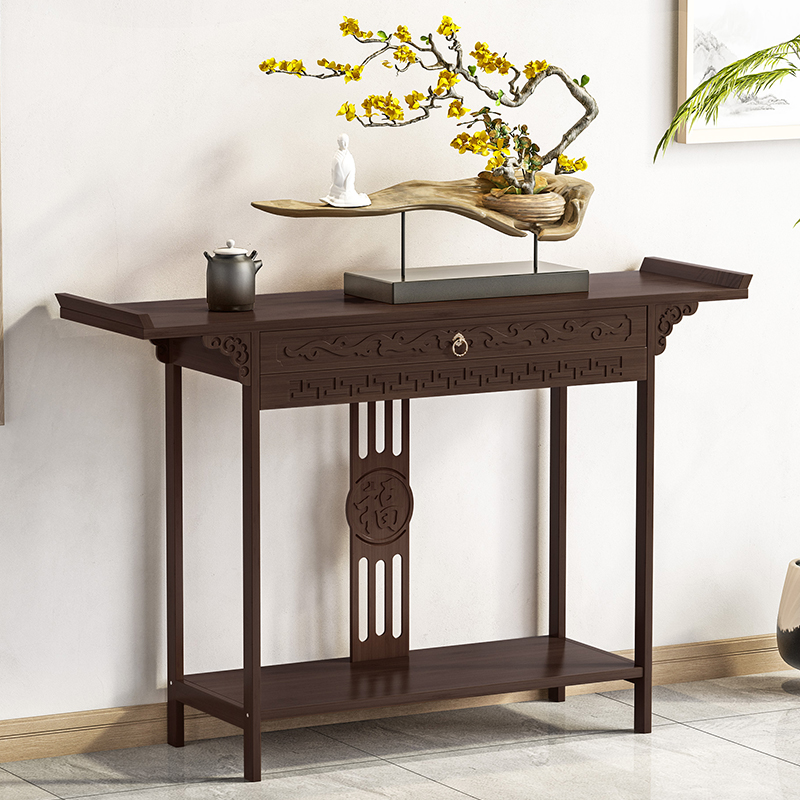 Новый китайский входной шкаф, входной стол, узкий стол, настенный доступный роскошный шкаф для хранения, простой