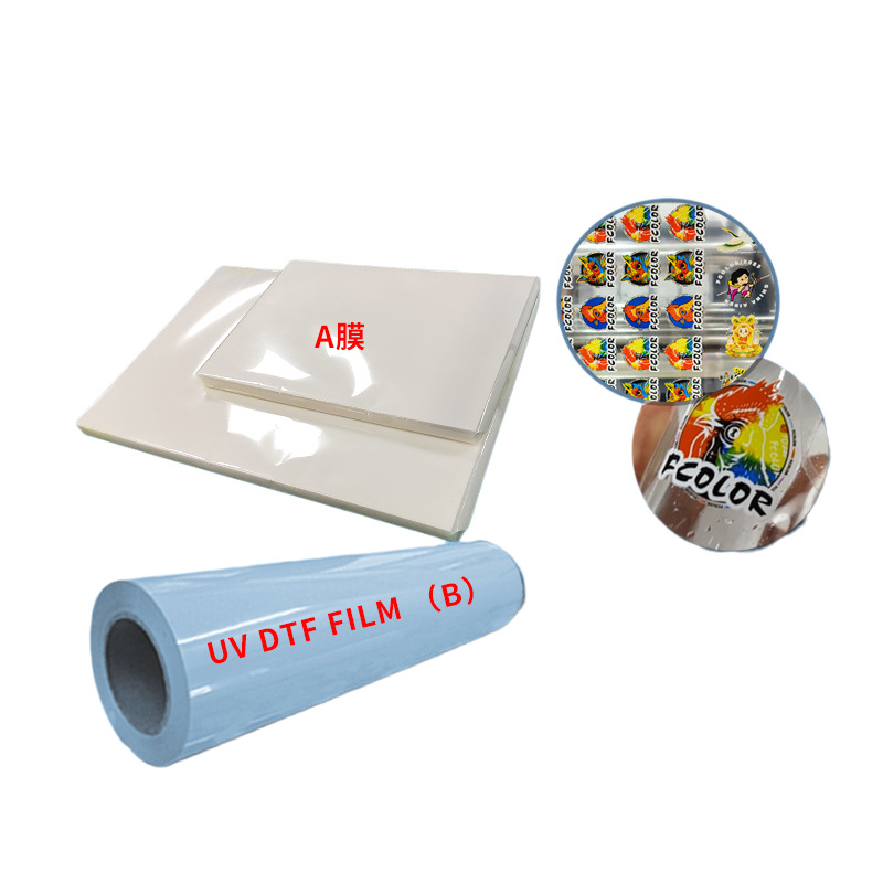 A3 Crystal Label Ab Film Roll Sheet Cold Transfer Tear Film Leaving Word A4Uv Label Low Temperature Crystal Printing Ab Film