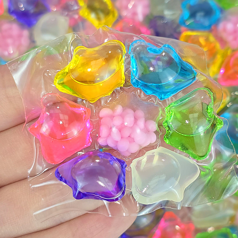 Seven-cavity laundry gel beads multi-effect in one deep cleaning laundry ball fragrance retention soft color protection laundry beads wholesale factory