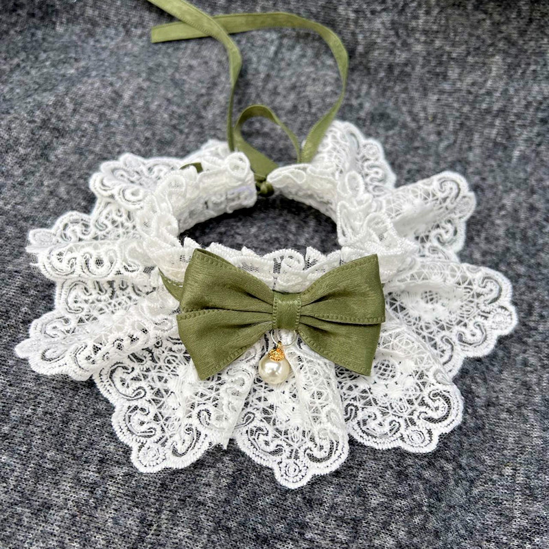 Dog saliva towel pet scarf cat large, medium and small dog bib pet jewelry necklace collar Bell dog bow tie