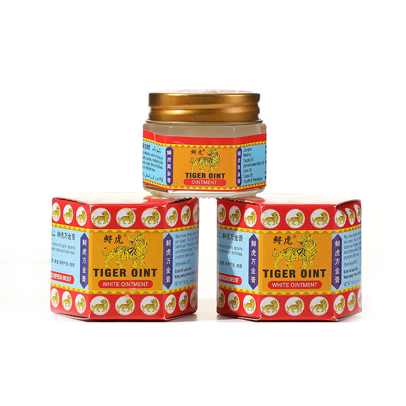 19.4g Sturgeon Tiger Balm Cooling Oil Mint Ointment Refreshing and Refreshing Boat Motion Sickness Foreign Trade Cross-Border Supply Factory