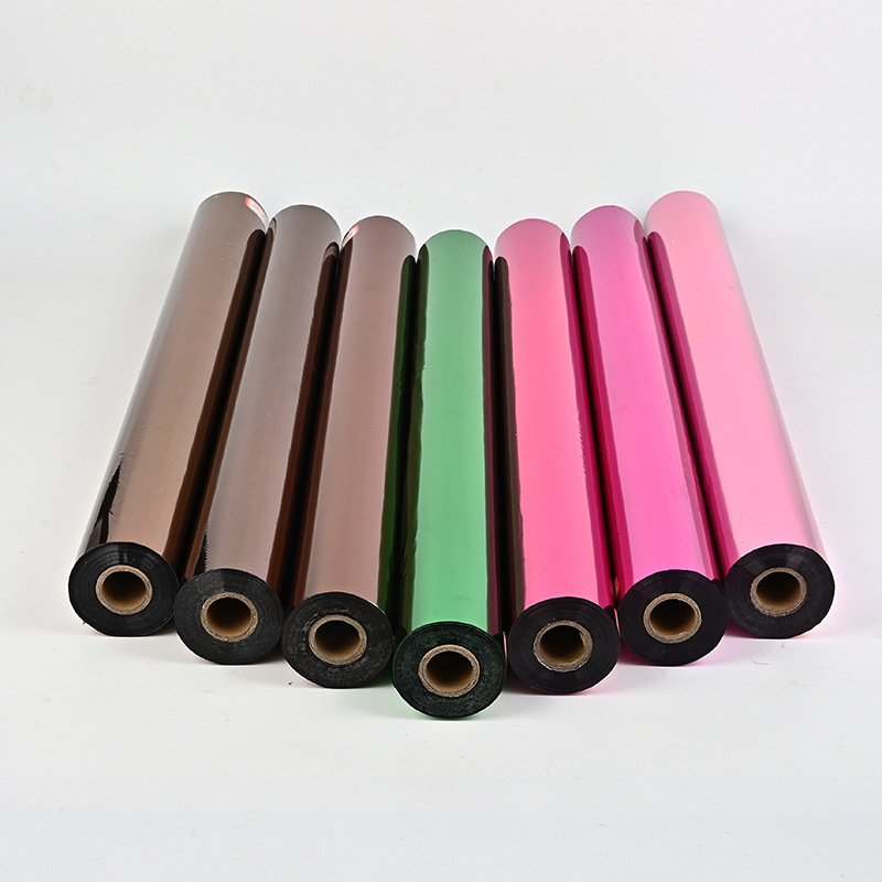 Factory Wholesale Heat Transfer Hot Stamping Paper in Stock Color Series Colorful Hot Stamping Film Friction-Resistant Plastic Electrochemical Aluminum