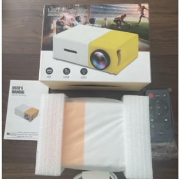 Yellow White Machine YG300 HD Home Mini Mini Projector Home YT300-1LED Portable Projector