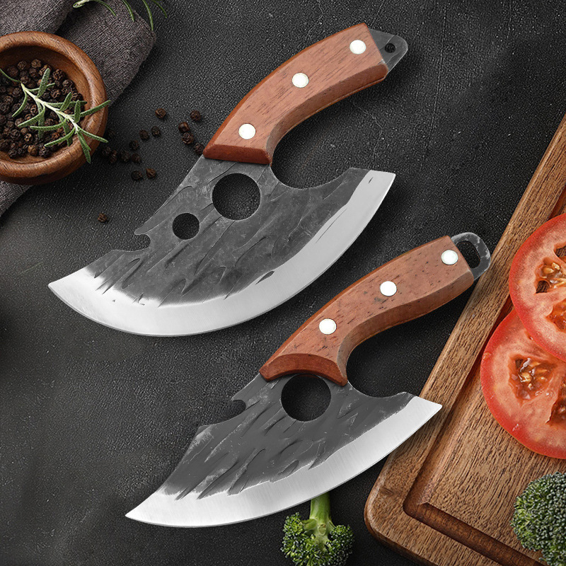 Cross-border Foreign Trade Forging Bones Knife Outdoor Camping Meat Cutting Small Machete Hand Knife Household Kitchen Stainless Steel Dishes