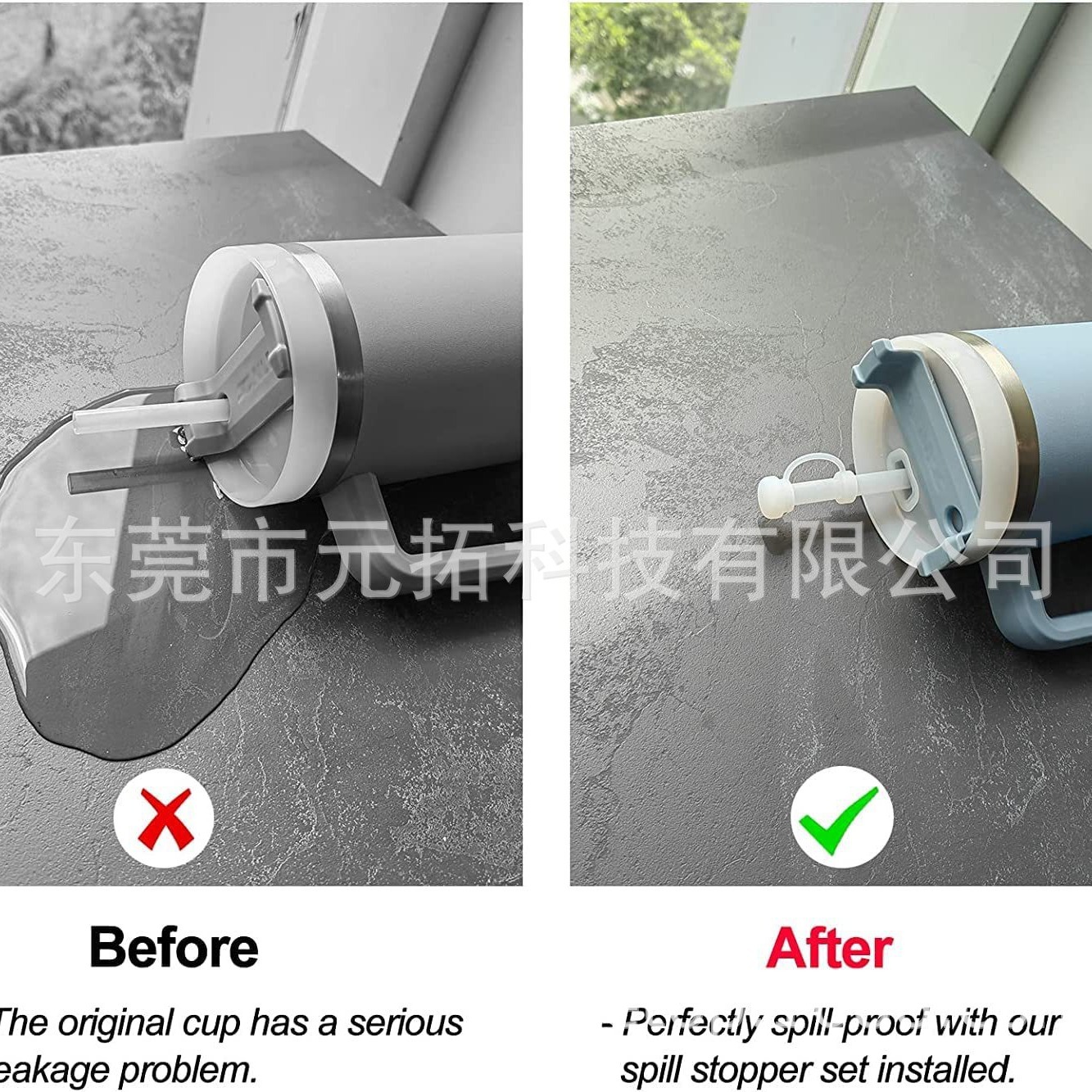 Cross-border new Stanley cup lid straw cap silicone leak-proof plug leak-proof portable cup silicone overflow-proof plug 3-piece set