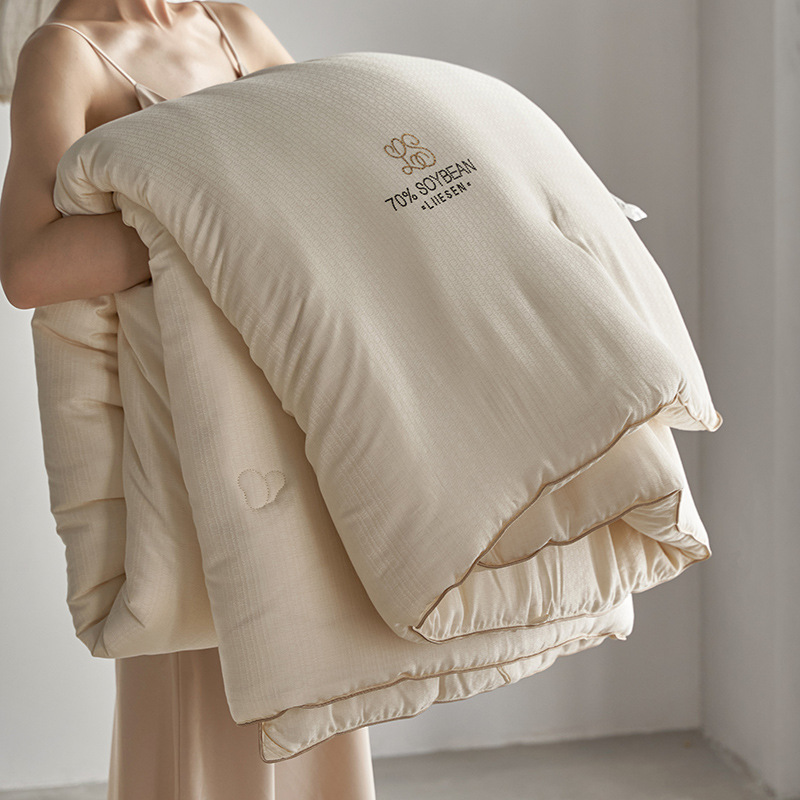 Легкая роскошь, высококачественный соевый плед, 70% соевого волокна, антибактериальный, весенне-осенний, зимний плед