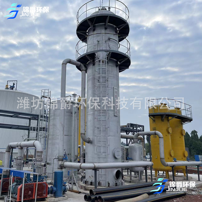 Biogas Project Desulfurization Purifier Dehydration Desulfurization Tank Garbage Landfill Biogas Complete Set Large, Medium and Small Desulfurization Tower