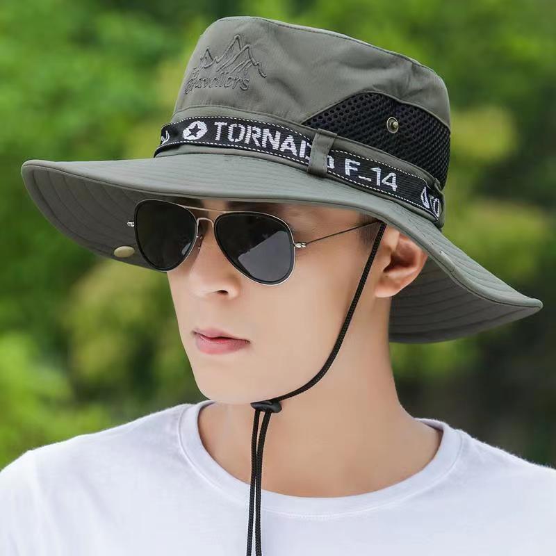 Fishing Hat Men's Sun Protection Sun Hat Mountaineering Summer Anti-Uv Sun Hat Sun Hat Summer Fisherman Hat