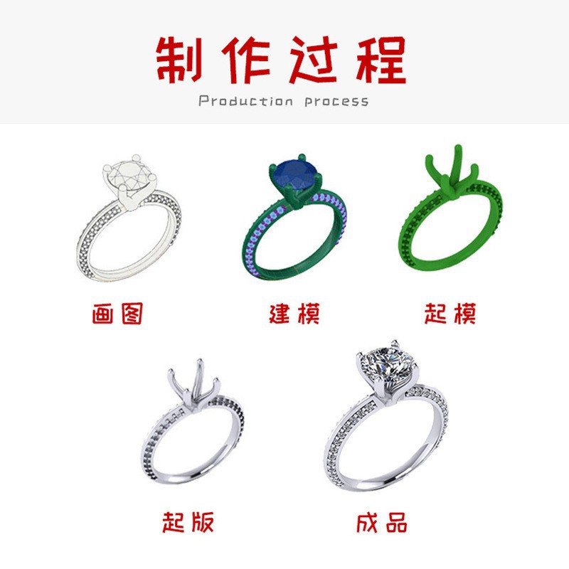 Yinluoyuan Jewelry Processing Factory S925 Sterling Silver Necklace, Ring, Earrings, Bracelet, Earrings, Jewelry, Customized According to Drawings and Samples
