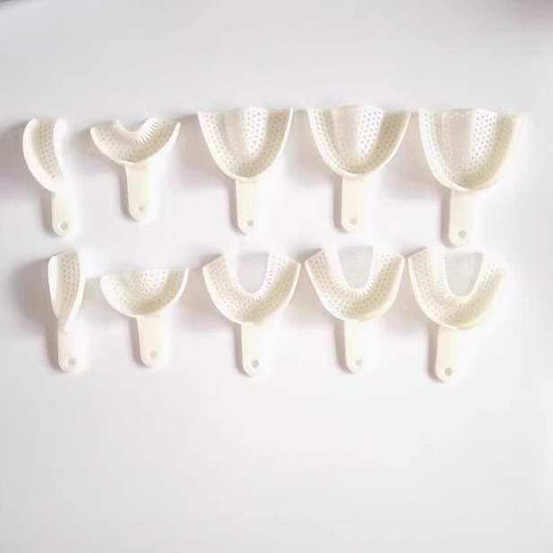 Dental tray plastic tray disposable tray white impression tray mold tray plastic dental tray